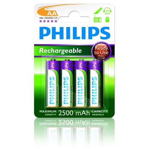 Batterie ricaricabili pronte per l'uso. AA, 2500 mAh Ni-MH. - Foto 2